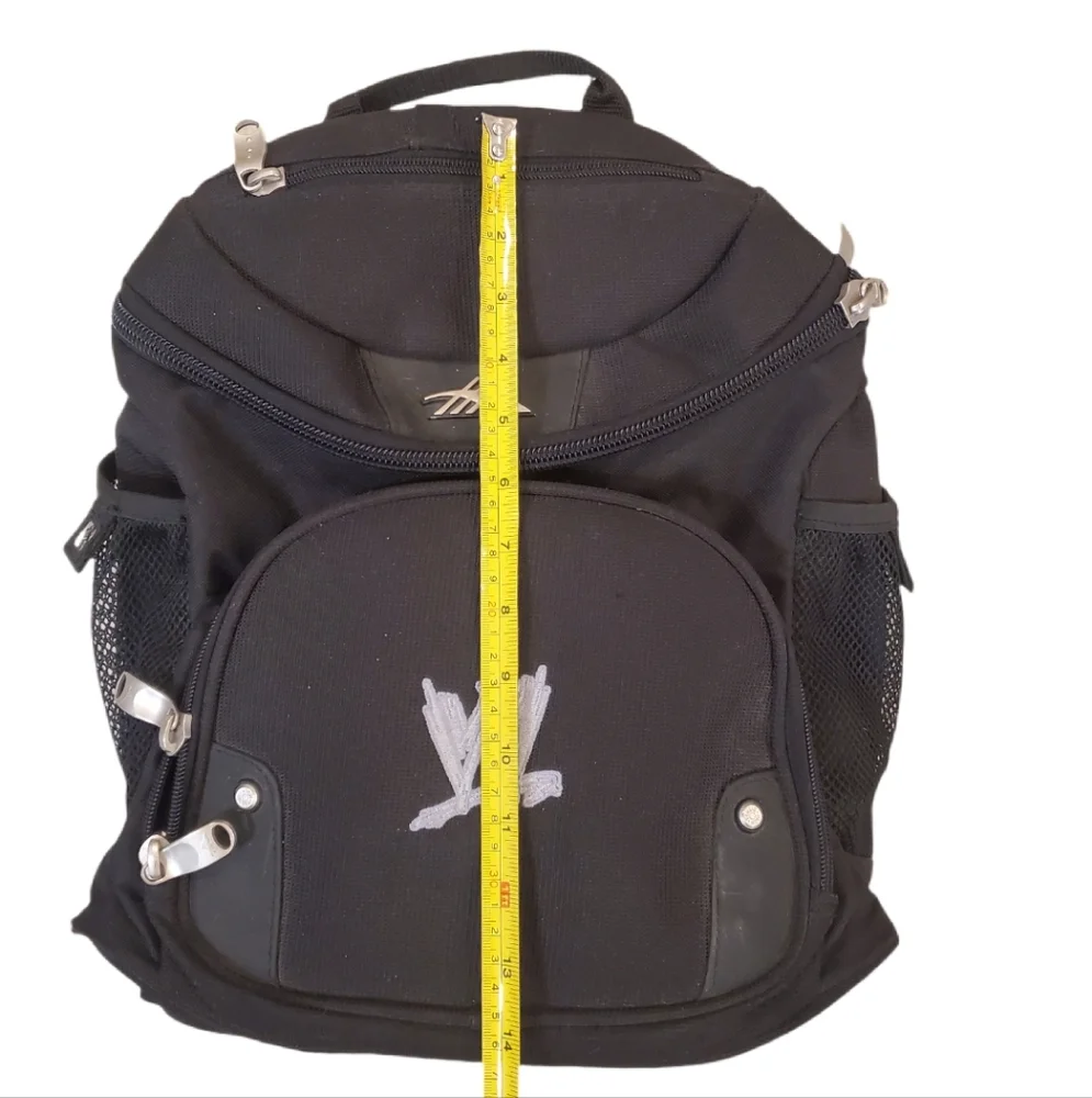 WWF‎ Vintage High Sierra Black Mid Size School Travel Hiking Backpack - WWE